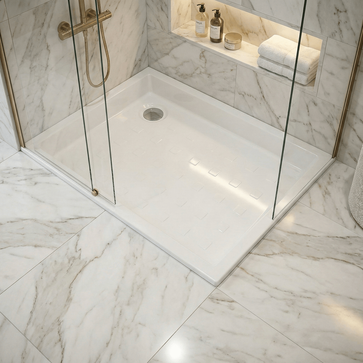 Receveur de douche rectangulaire Sanibel / Receveur de douche carré Tunisie / Salle de bain Tunisie