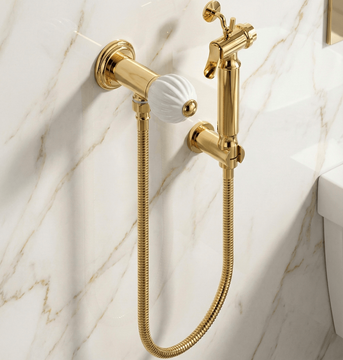 Ensemble hygiénique pour WC Delepine / Collection Mandarine Cristal Clair​ - A27F1305840/3