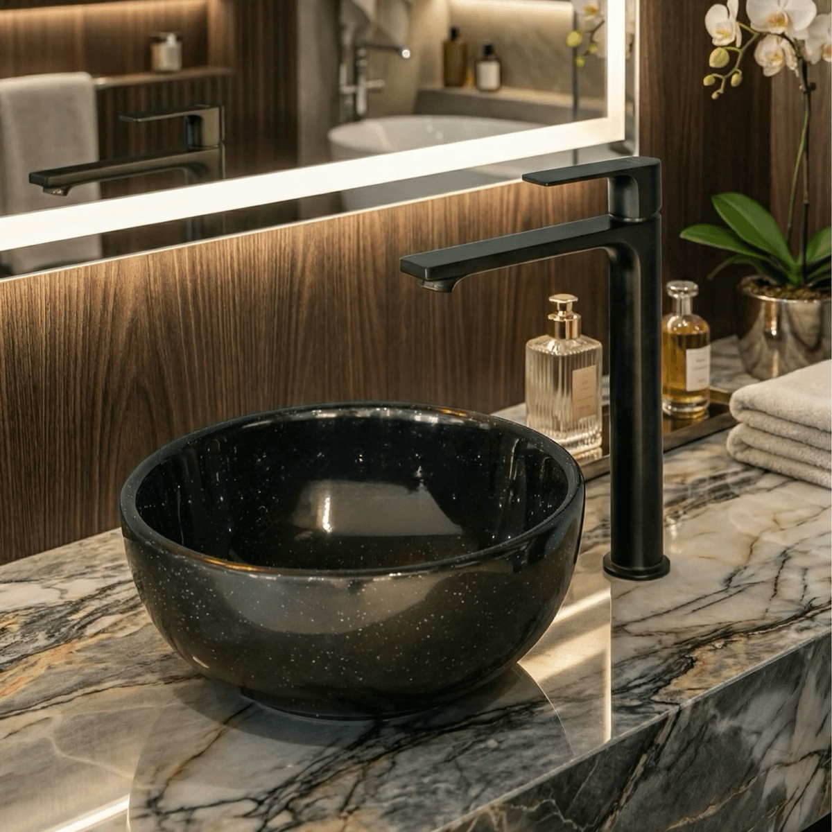 Bol à poser à prix mini Tunisie /  Bol résistant salle de bain Tunisie /  Bol Tunisie / Bol salle de bain 47 cm Tunisie / Vasque bol robuste Tunisie / Salle d'eau Tunisie