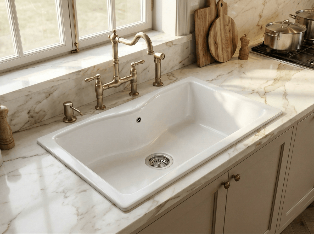 Évier grantié gris Papillon 86 cm double bacs sans vidage - EFLORA-BL Évier grantié gris Papillon 86 cm double bacs sans vidage - EFLORA-BL