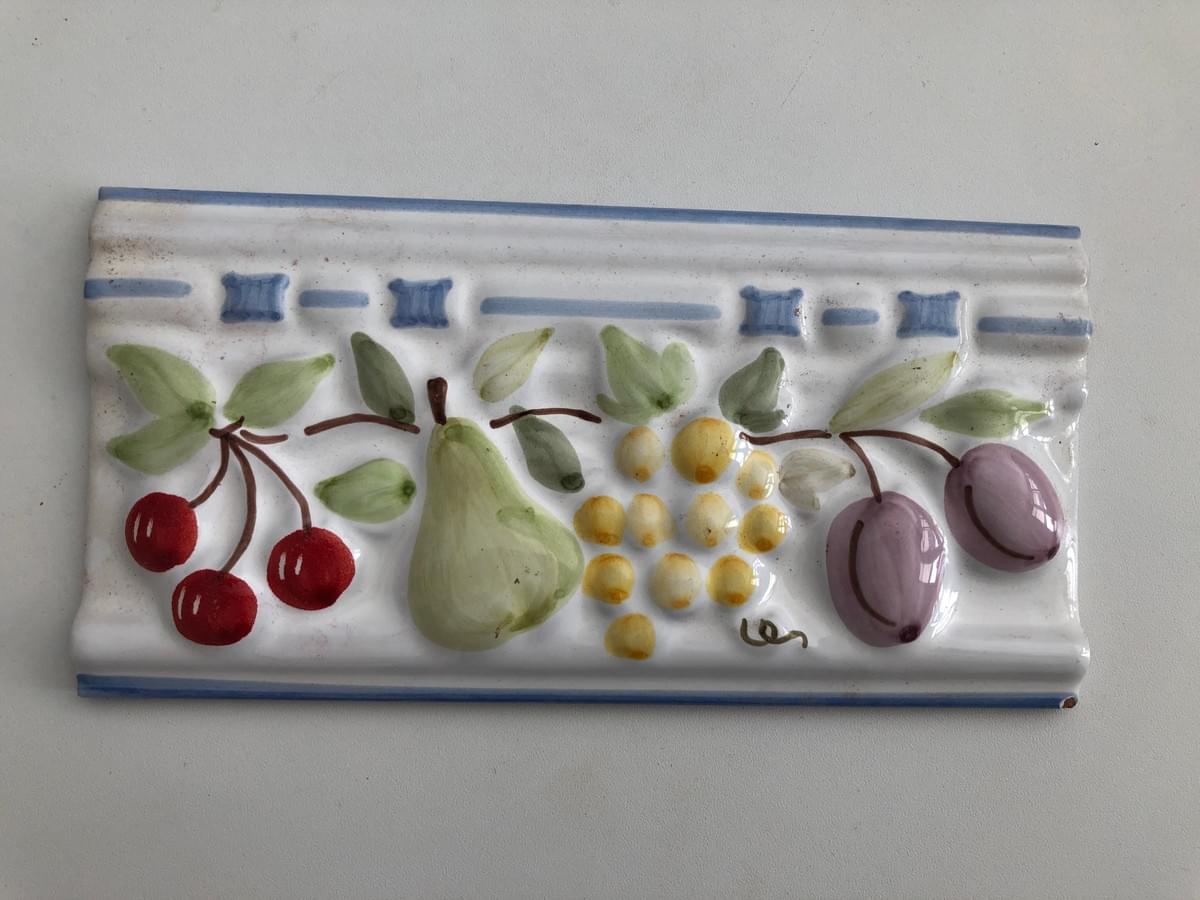 Frise Vives 10 x 20 cm / Collection Valparaiso Blanco - VVALPBLA1020