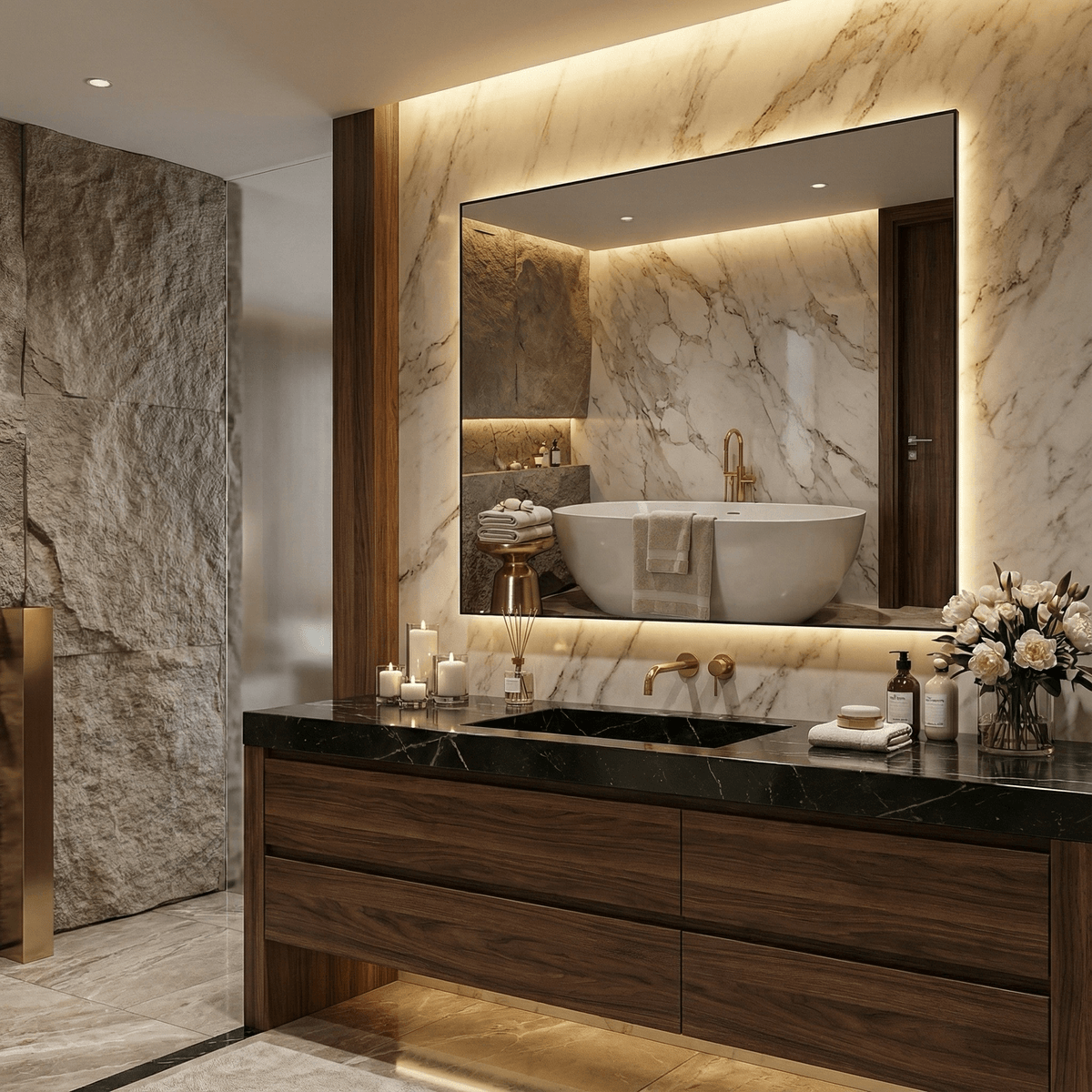 Miroir de salle de bains 120 x 100 cm sans cadre - MIRSC142180 Miroir de salle de bains 120 x 100 cm sans cadre - MIRSC142180