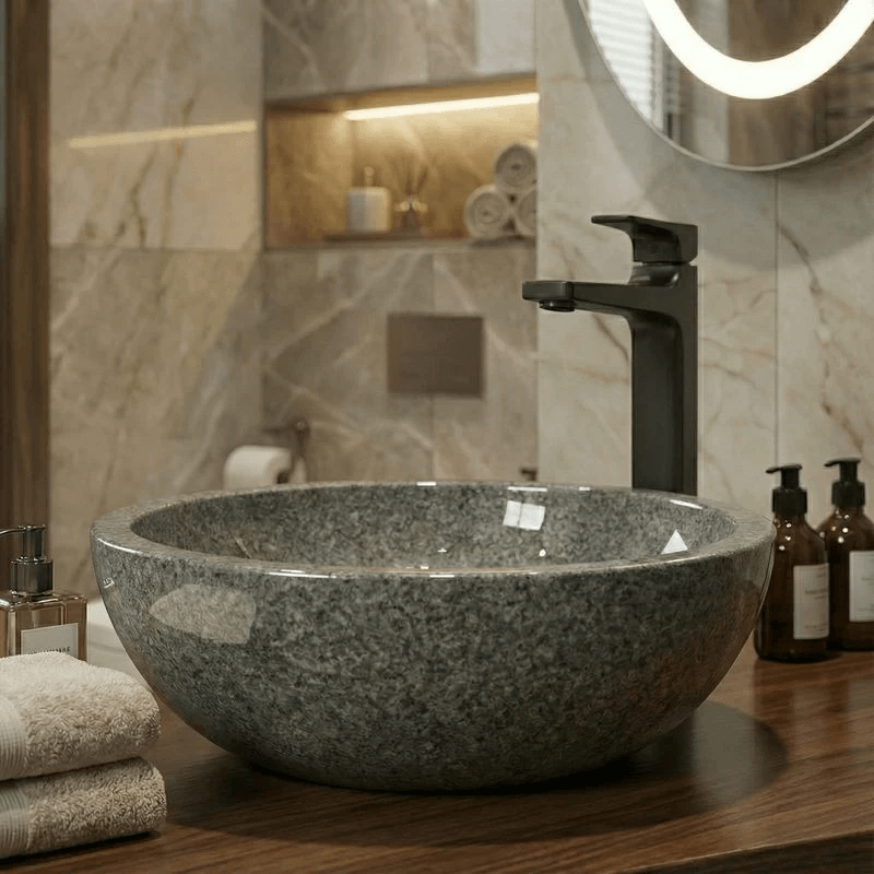 Bol à poser à prix mini Tunisie /  Bol résistant salle de bain Tunisie /  Bol Tunisie / Bol salle de bain 47 cm Tunisie / Vasque bol robuste Tunisie / Salle d'eau Tunisie