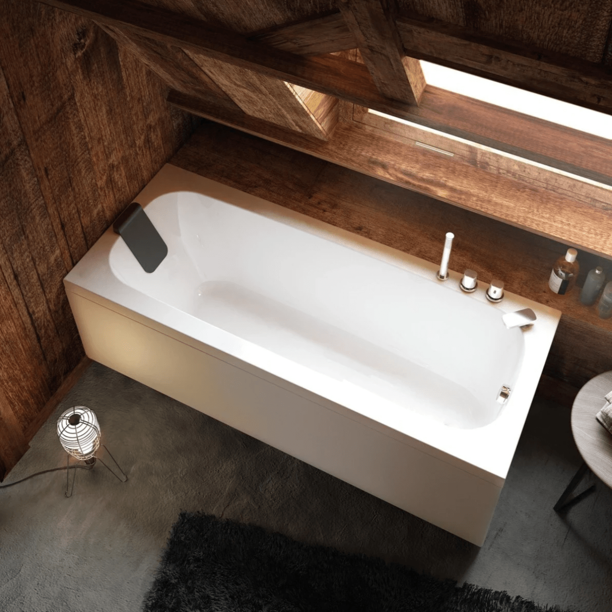 Baignoire rectangulaire Tunisie / Baignoire Tunisie / Baignoire Design Tunisie / Baignoire Glass Tunisie 