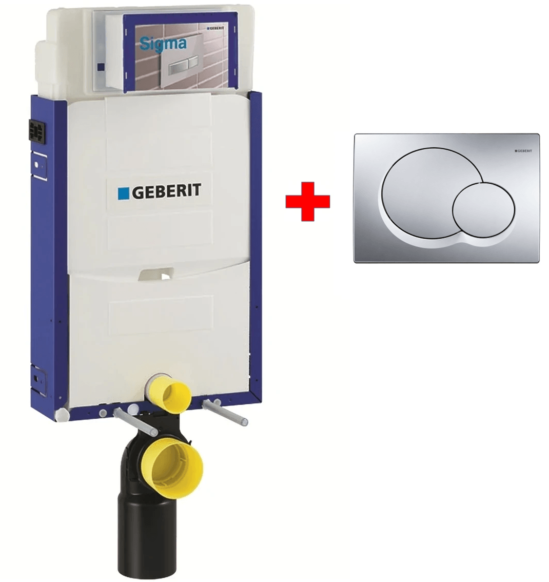 Bâti-support Geberit Combifix Sigma 12 cm avec plaque de déclenchement Geberit Sigma 20 noir - bandes design : chromé brillant (avec quelques rayures apparentes) - RESGEB110.350.00.5 Bâti-support Geberit Combifix Sigma 12 cm avec plaque de déclenchement Geberit Sigma 20 noir - bandes design : chromé brillant (avec quelques rayures apparentes) - RESGEB110.350.00.5