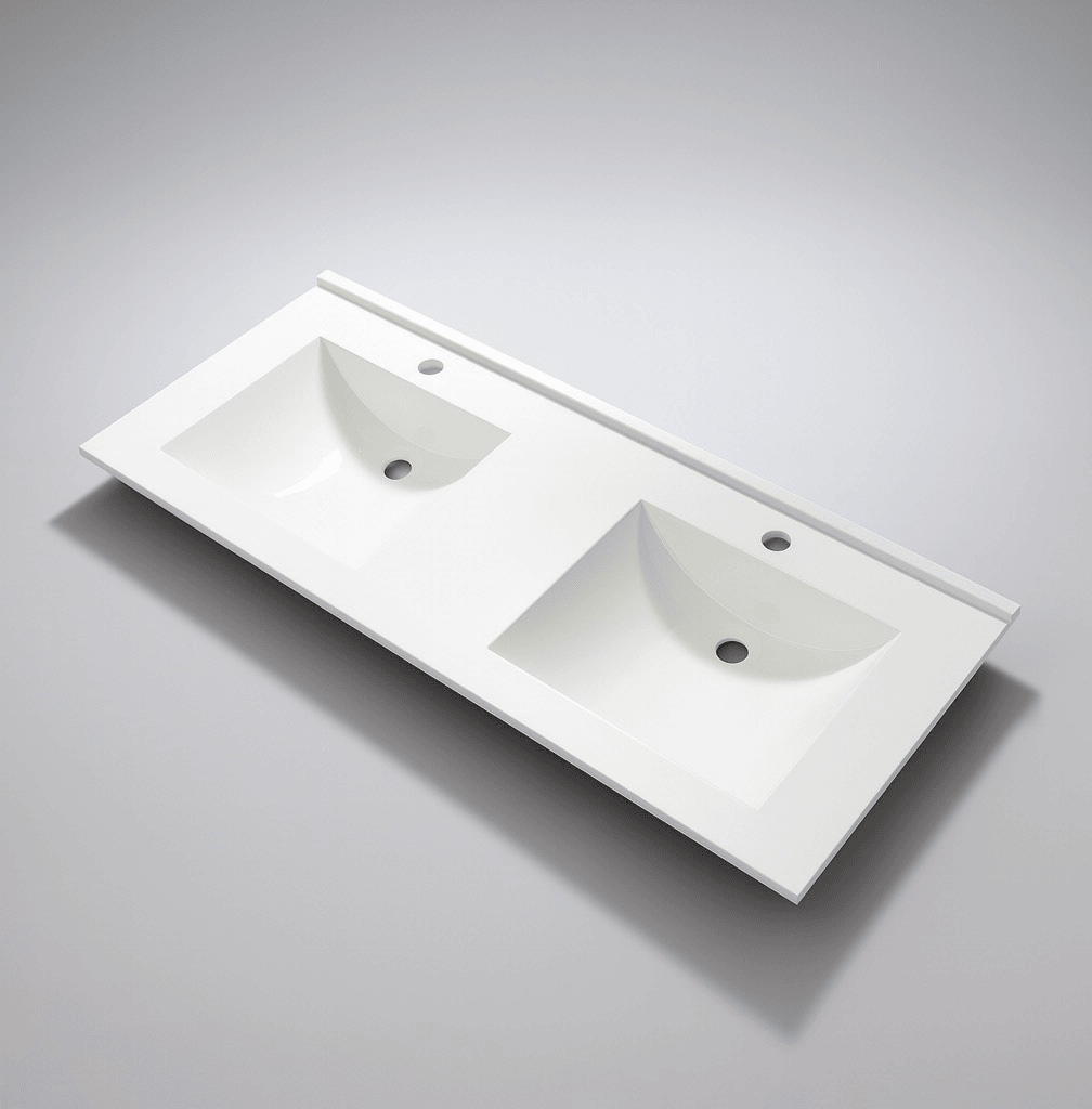 Plan-vasque double Galaxy 140 cm - PDGALAXY140-BL