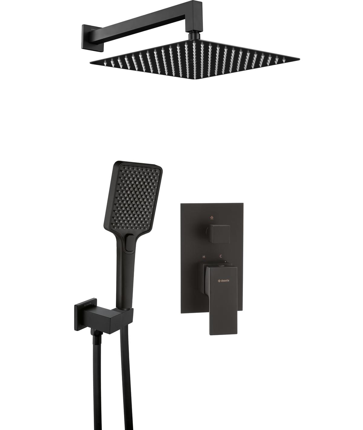 Douche encastrée noire Tunisie / Douche encastrée Deante noire Tunisie / / Douche encastrée Deante Anemon noire Tunisie