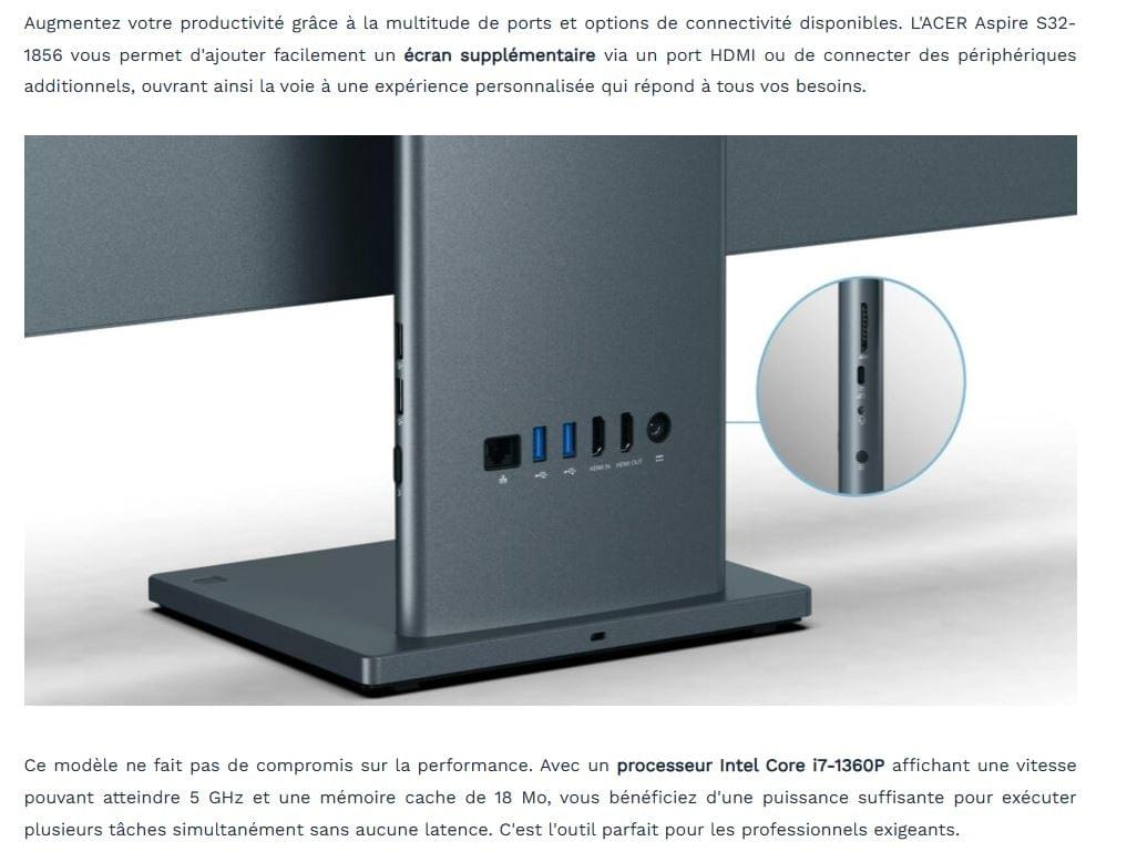 PC AIO ACER ASPIRE 32