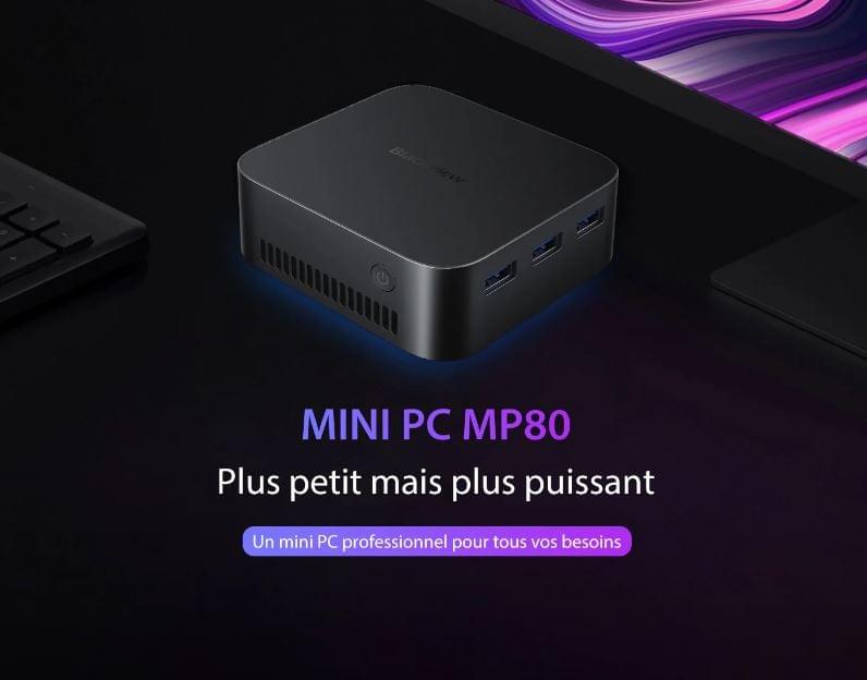 PC MINI BLACKVIEW MP80 + PACK + LIVRAISON DISPO 16/512GO QUAD CORE INTEL N5095 UHD RE