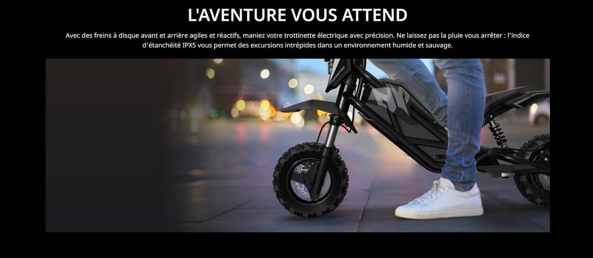 TROTTINETTE ÉLECTRIQUE ACER PREDATOR SCOOTER EXTREME 350/960W + GARANTIE FIRST RE