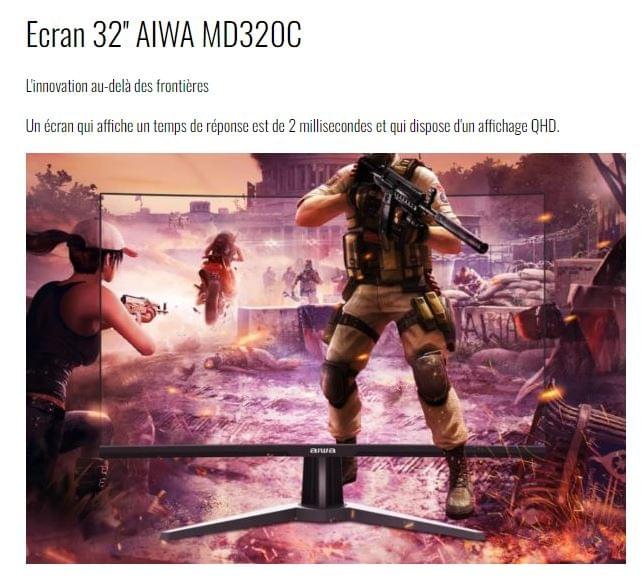 ECRAN PC AIWA 32