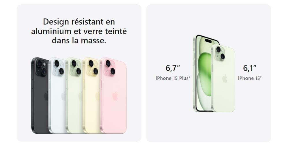 iPHONE 15 OLED 5G 128GO + FRAIS D'ENVOIE INCLUS MAO