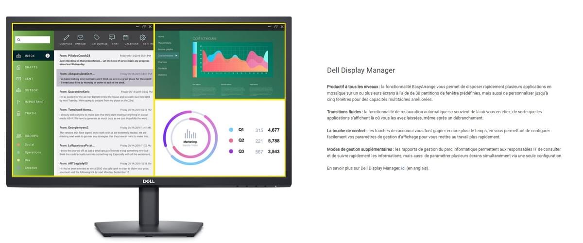 ECRAN PC DELL 24