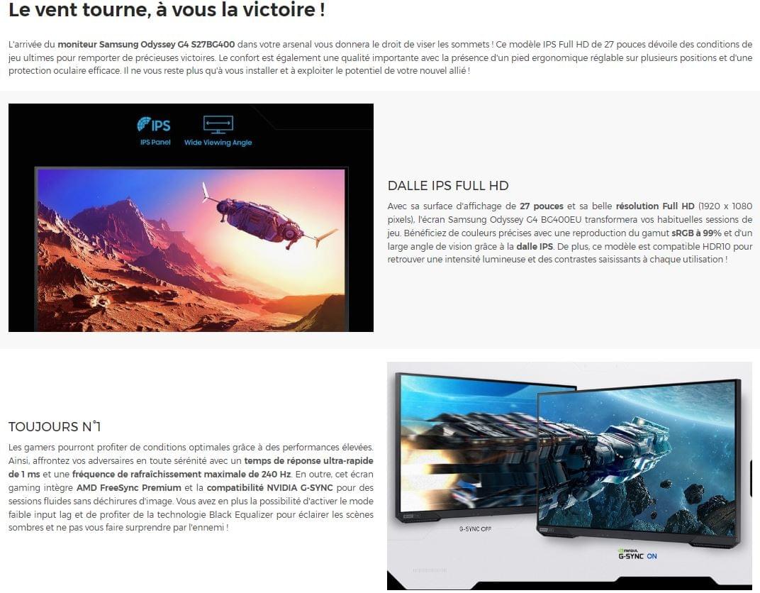 ECRAN PC SAMSUNG 27