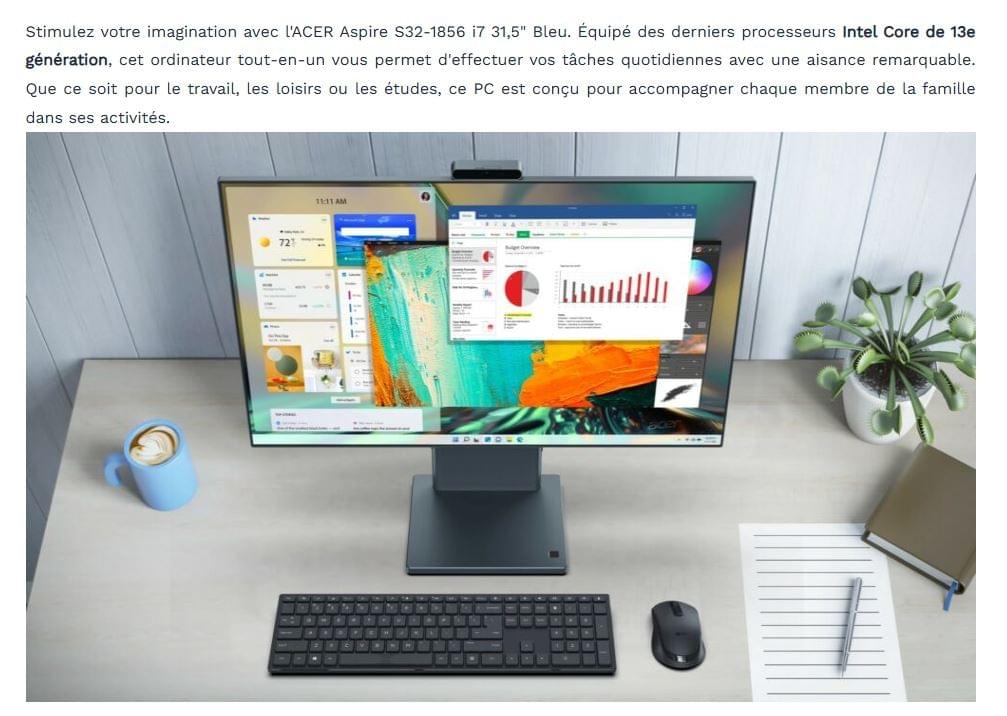 PC AIO ACER ASPIRE 32