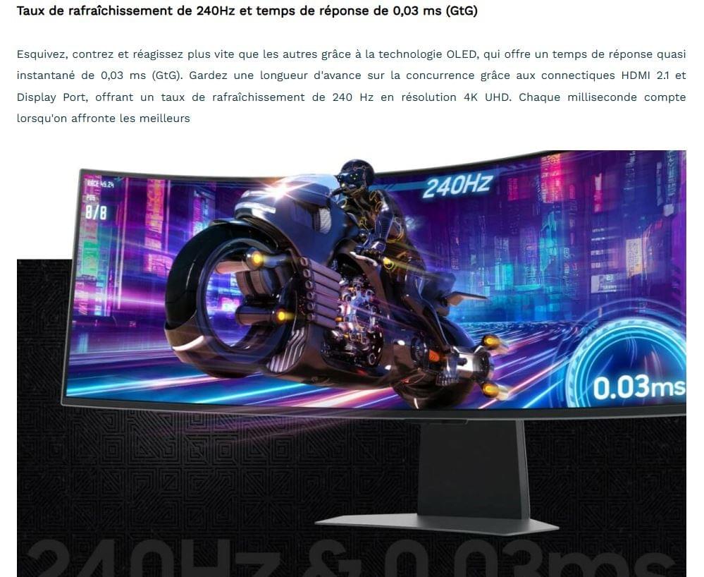 ÉCRAN PC INCURVÉ SAMSUNG 49