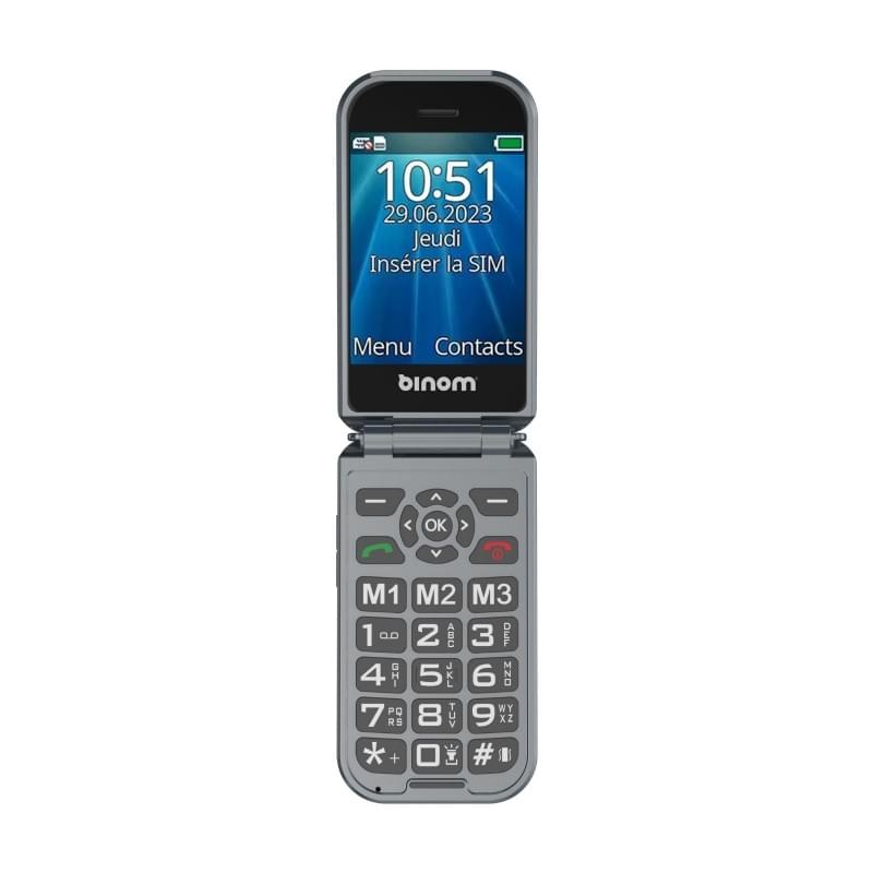 GSM BINOM X3 SENIOR FLIP PHONE 2.8
