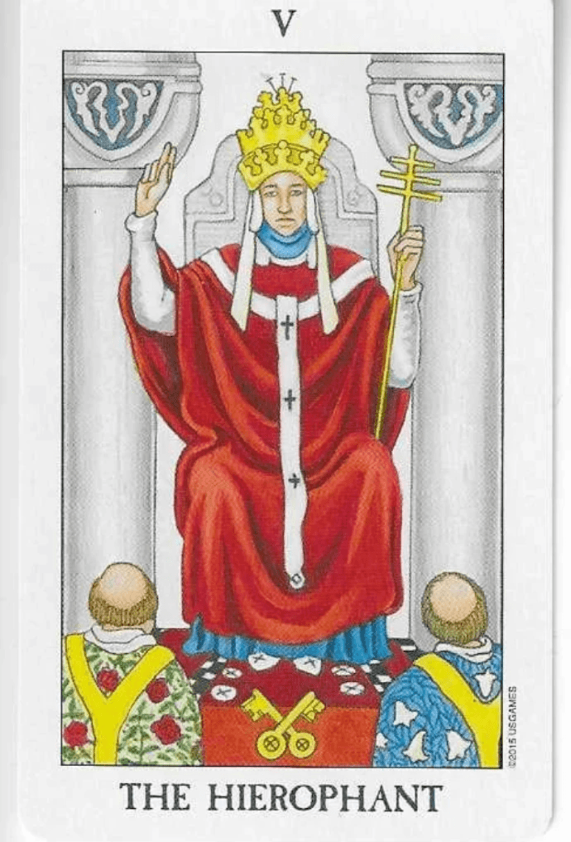 The Hierophant- Key 5-The Rider-Waite-Smith Tarot