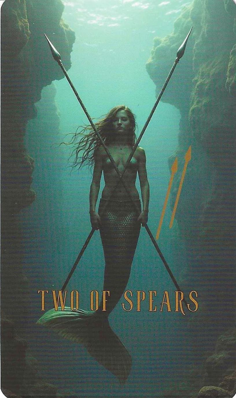 Two of Spears-The Ocean Tarot