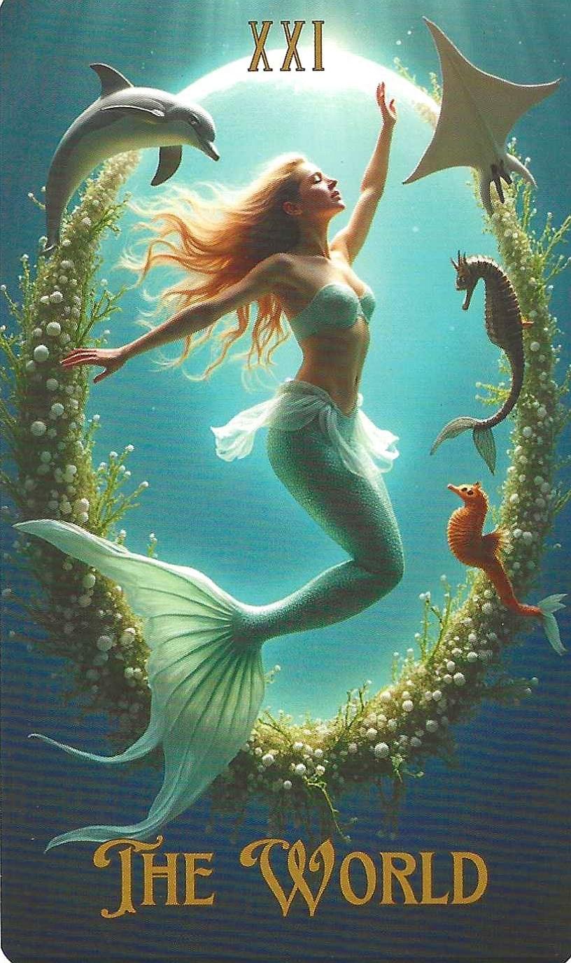The World-Key 21-The Ocean Tarot