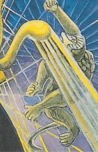 Cynocephalus, the dog-headed ape  on the Magus Thoth Card