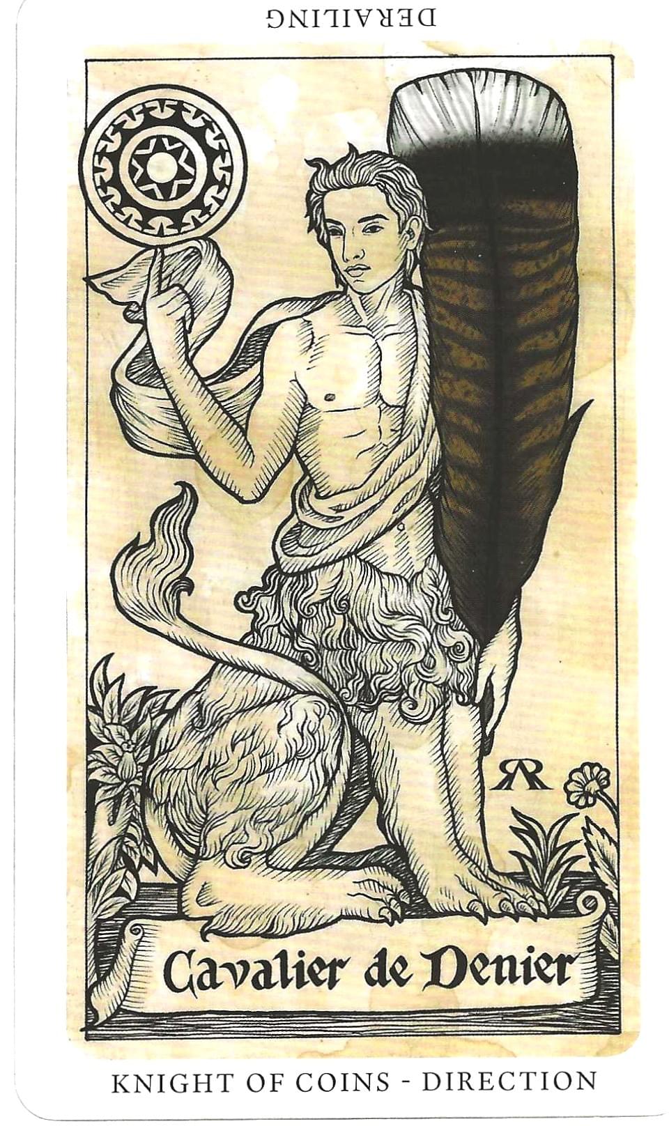 Daily Western Hermetic Tarot card comparisons critique. This month: Medieval Feathers  Tarot and Thoth.