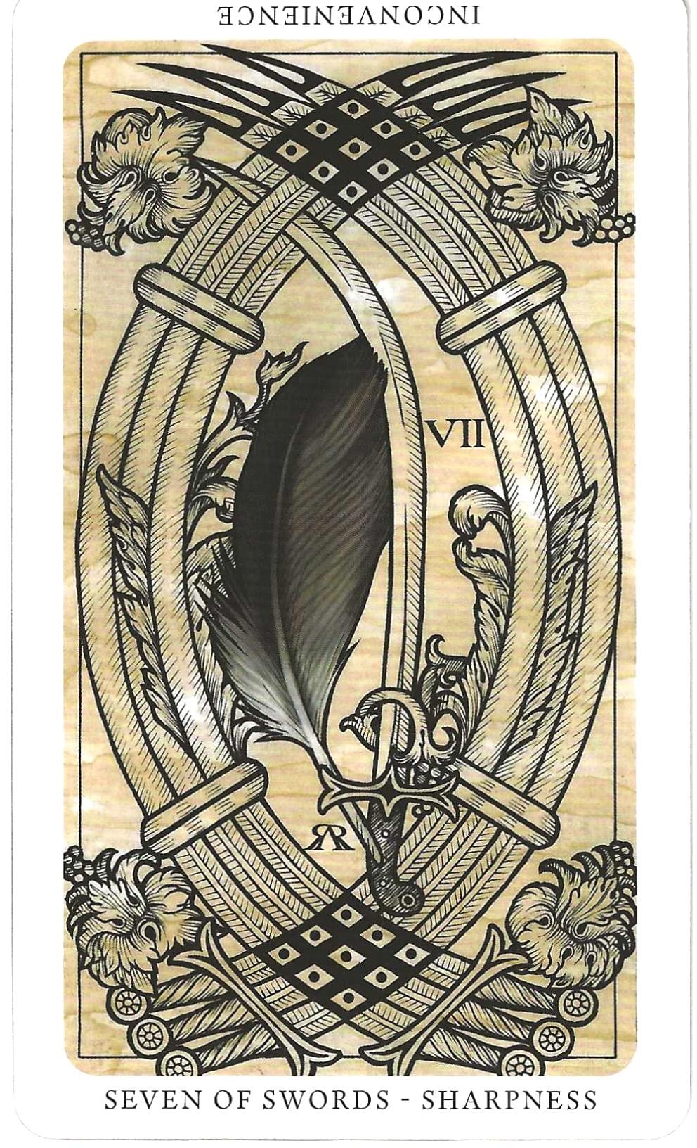 Daily Western Hermetic Tarot card comparisons critique. This month: Medieval Feathers  Tarot and Thoth.