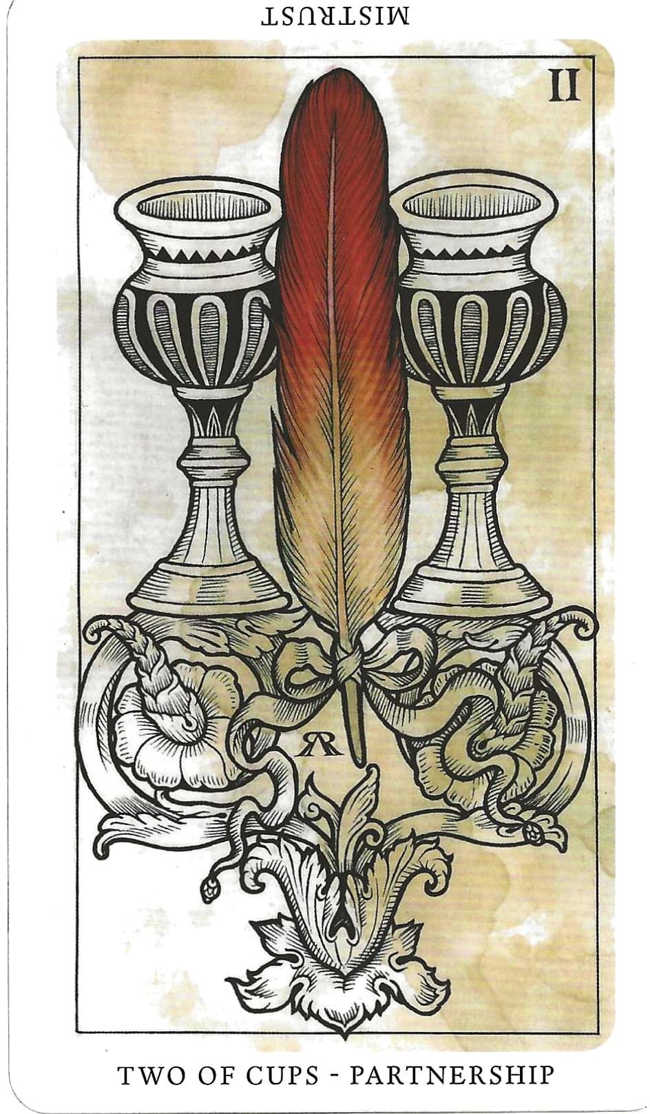 Daily Western Hermetic Tarot card comparisons critique. This month: Medieval Feathers  Tarot and Thoth.