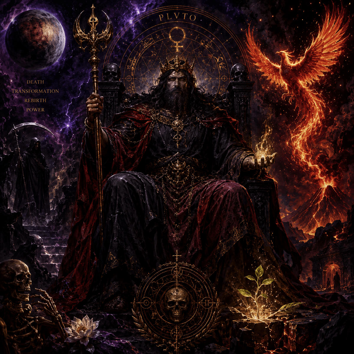 The god Pluto imagery