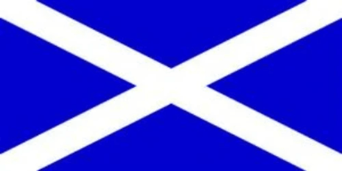 Saint Andrew's cross- the Scottish Flag imagery