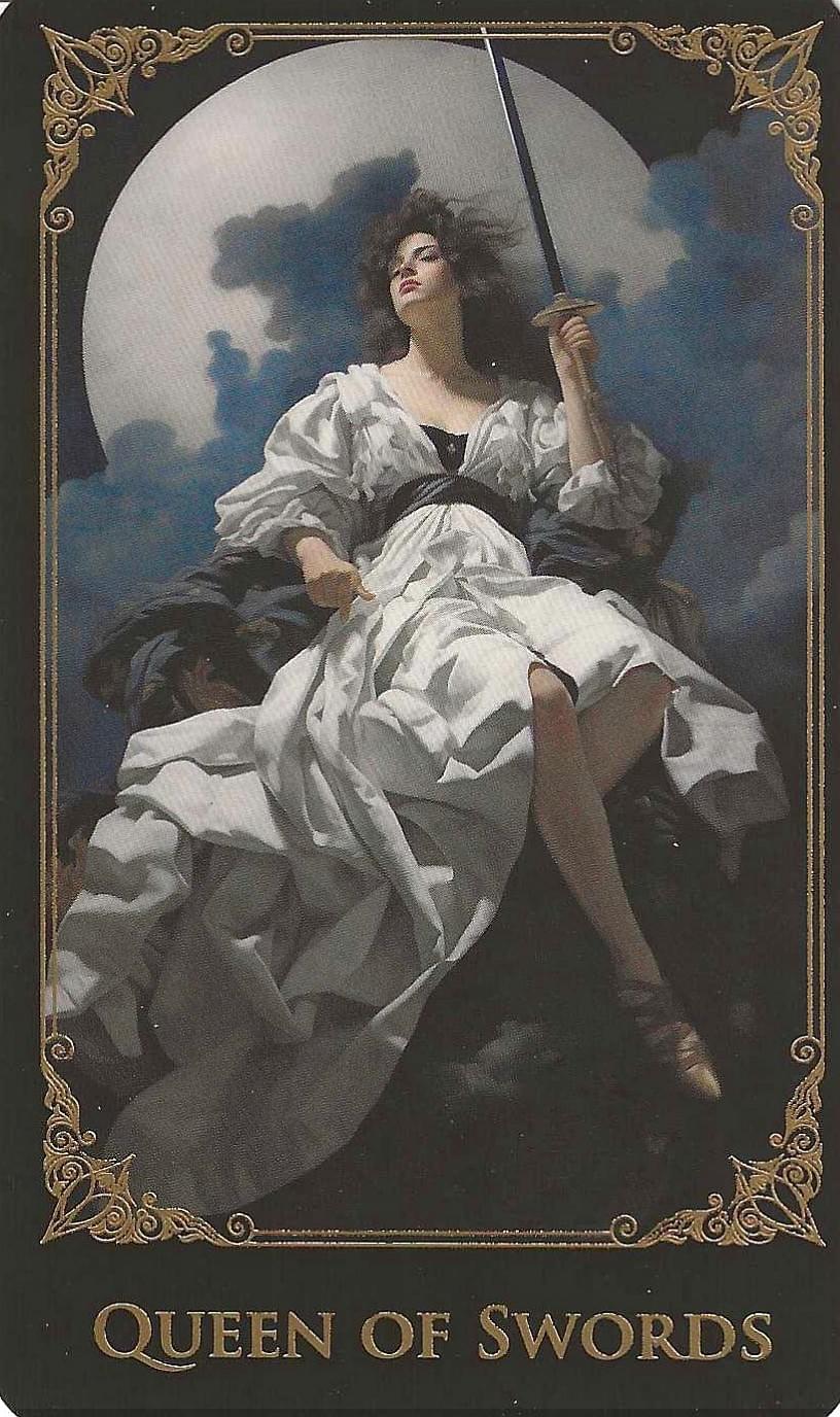Queen of Swords-The Baroque Tarot Queen of Swords-The Baroque Tarot