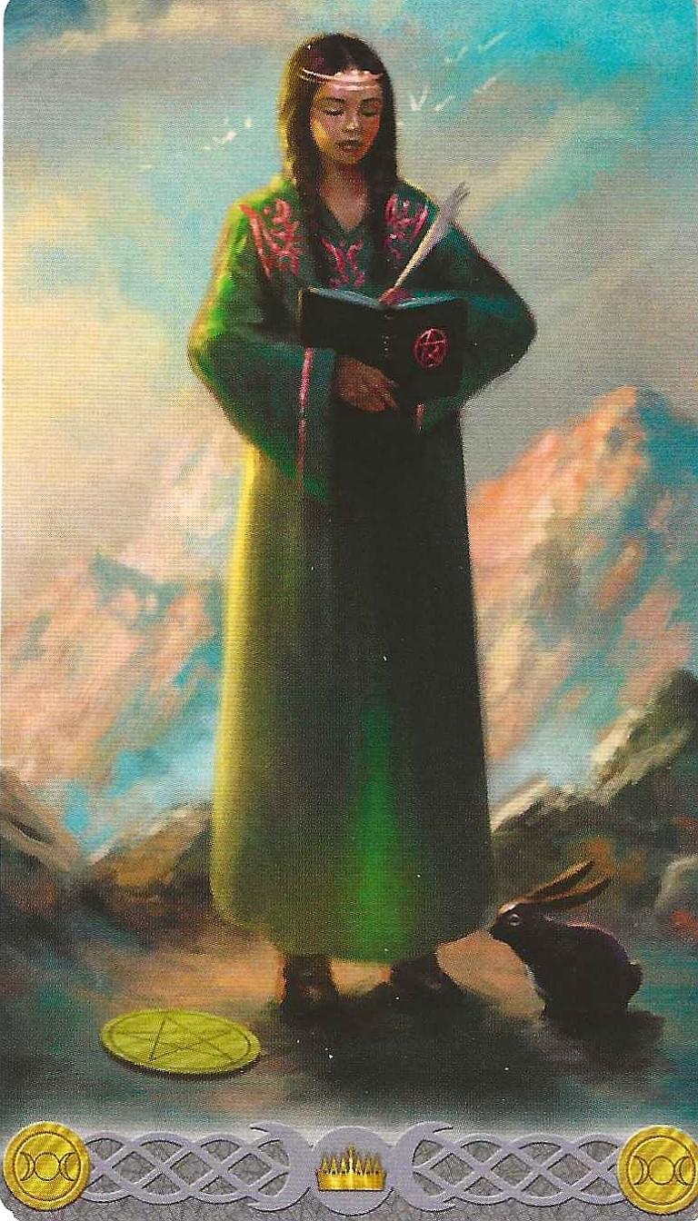 Queen of Pentacles -Triple Goddess Tarot