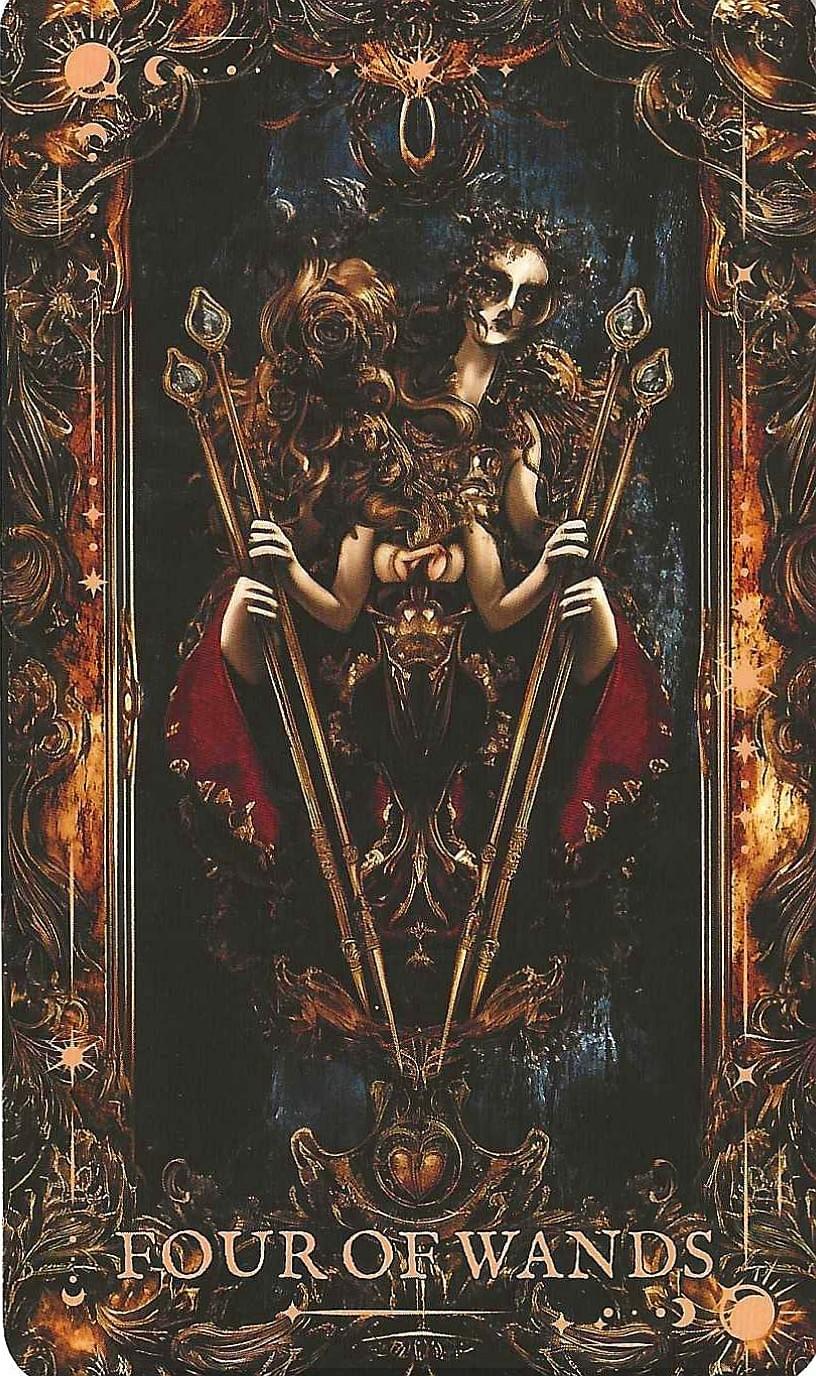 The Arcane Tarot-Four of Wands The Arcane Tarot-Four of Wands