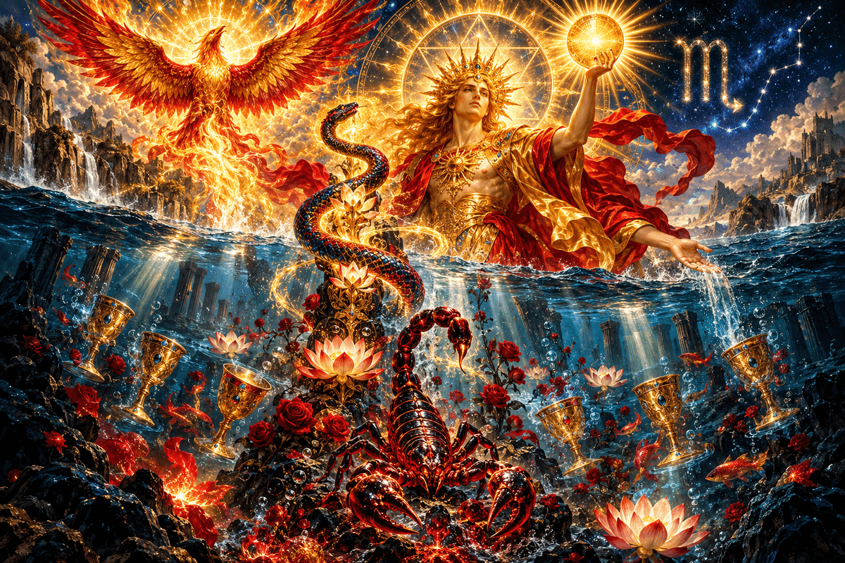 Sun in scorpionWhen the Solar Fire of conscious Will