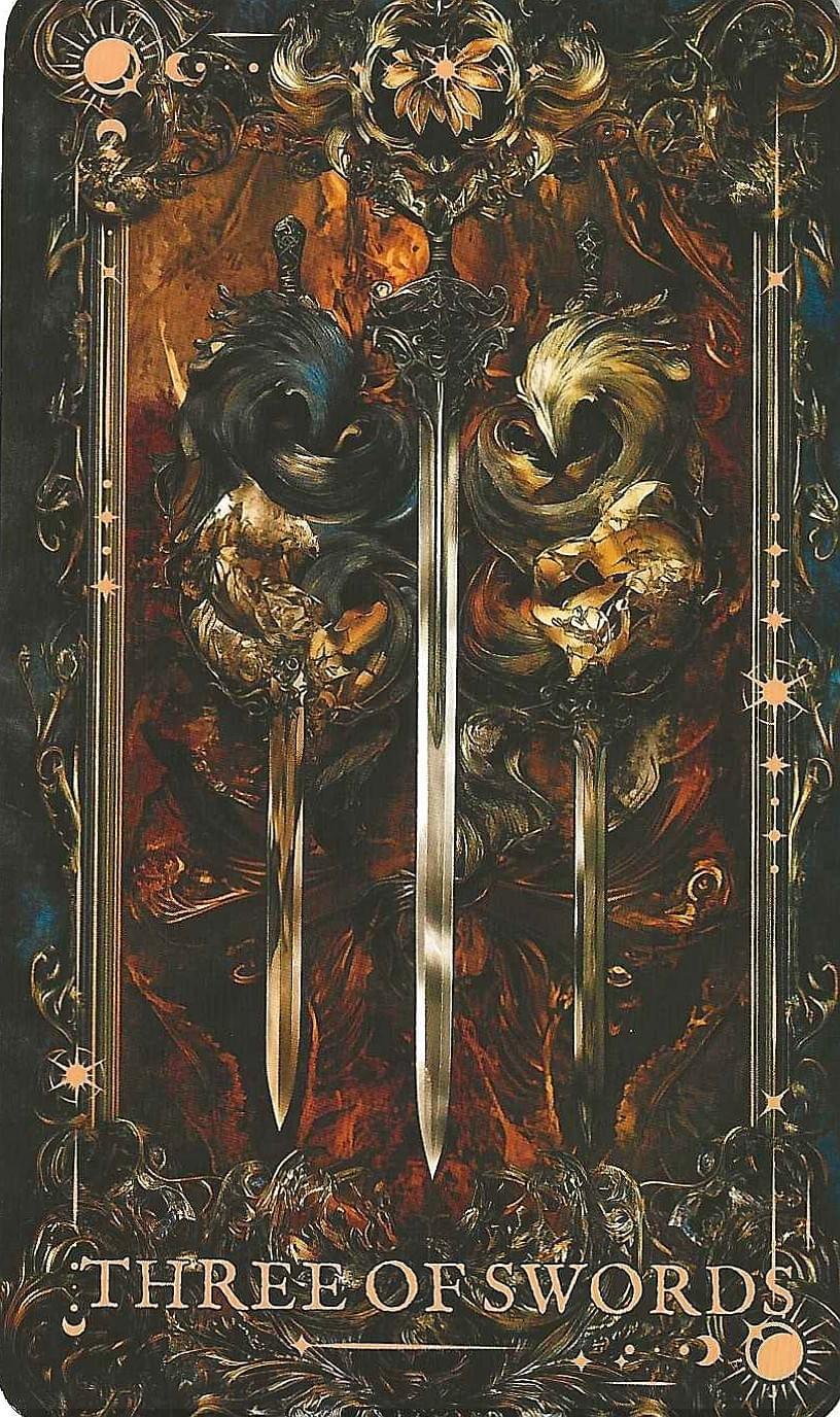Arcane Tarot- 3 of Swords 