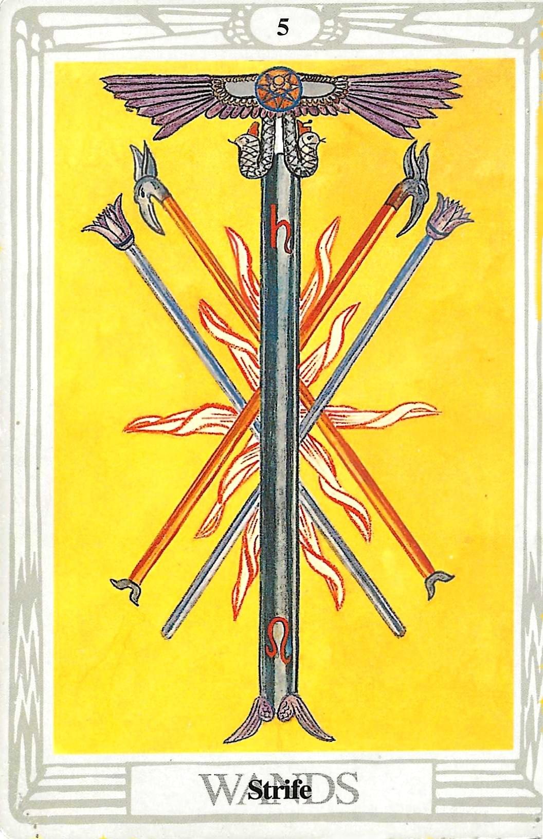 5 of Wands- Thoth Tarot