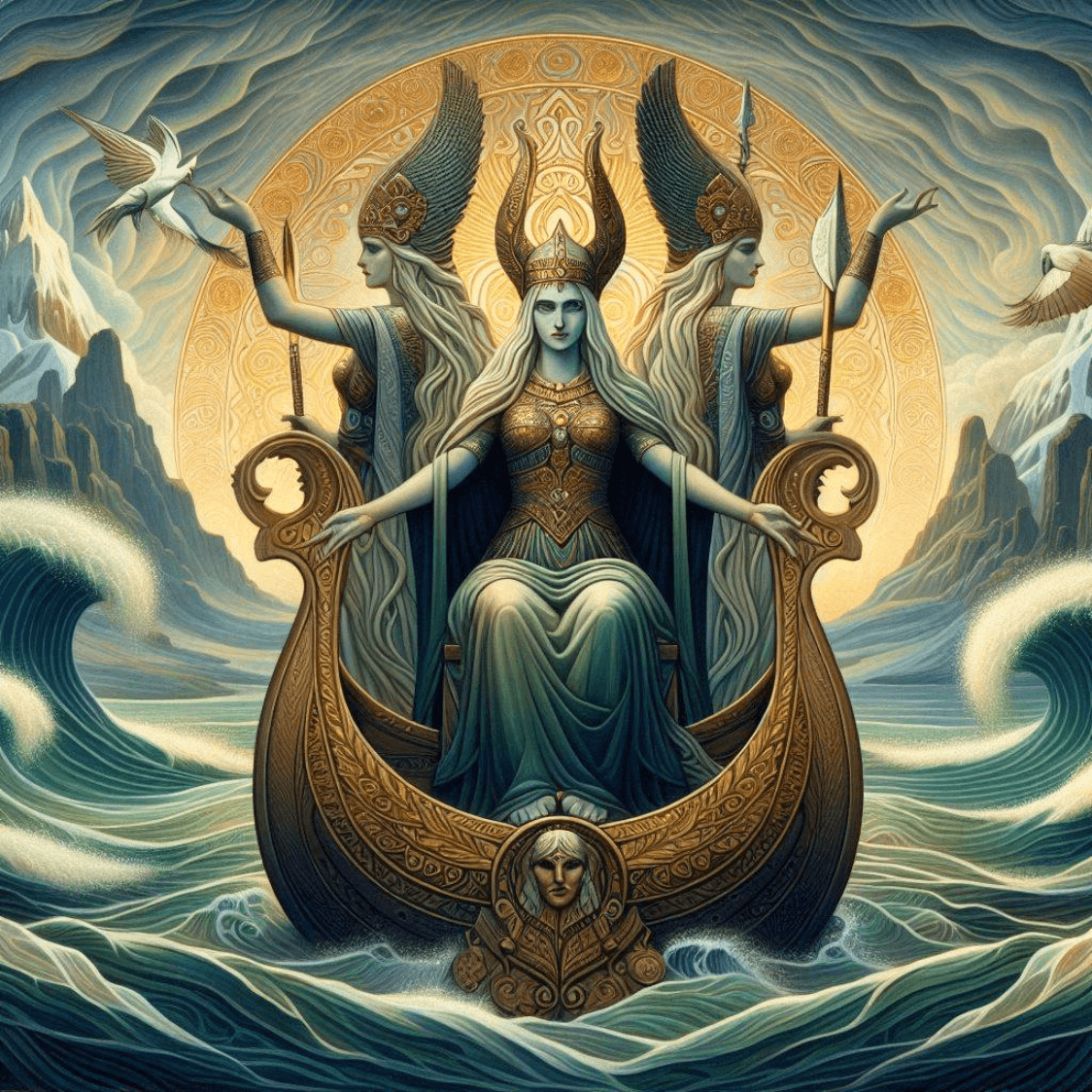 The Norse Goddess Võ;va imagery