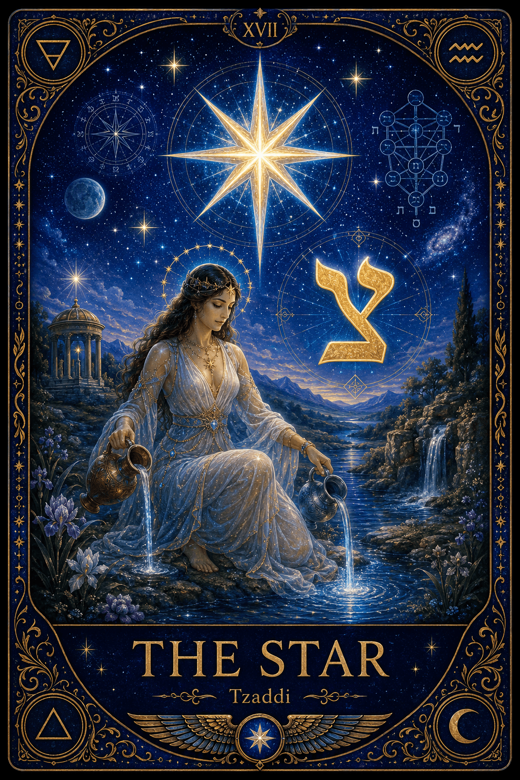 AI Tarot card of the Star