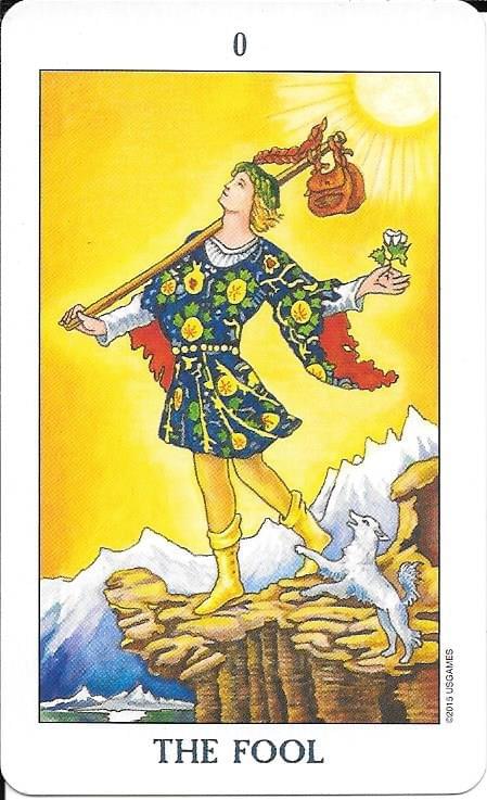 The Fool-0-RWS Tarot