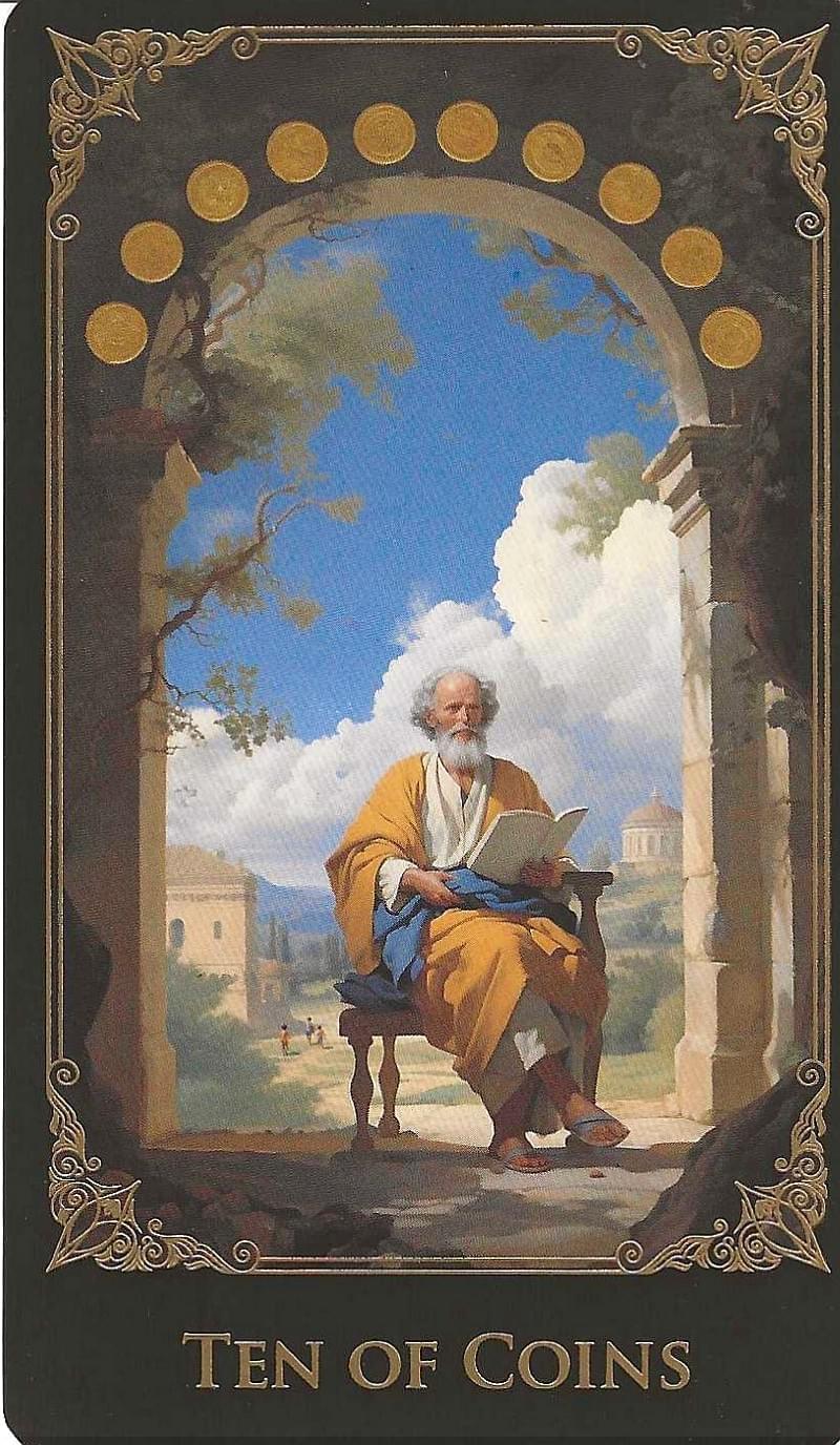 Ten of coins-The Baroque Tarot