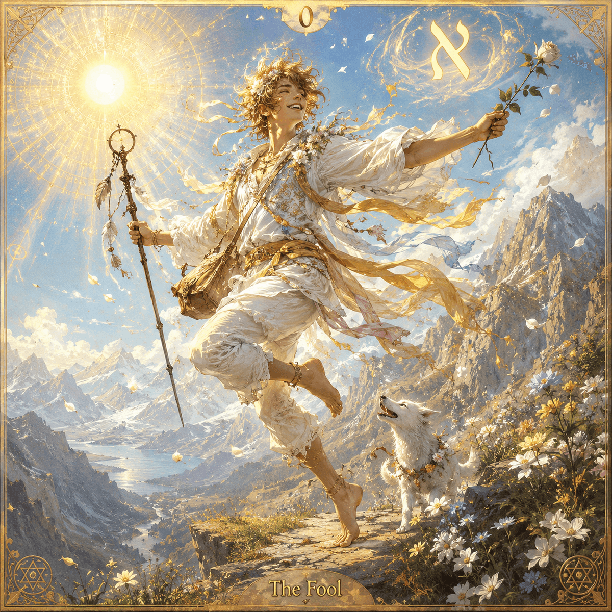 The dancing fool of Tarot