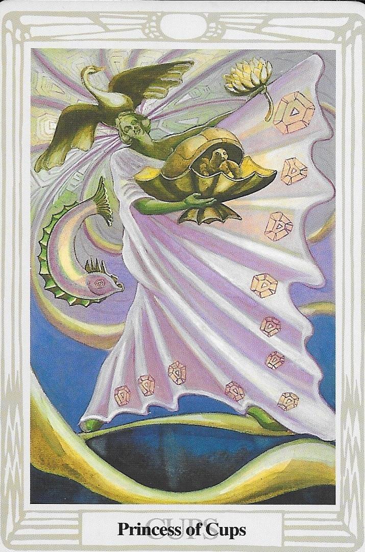 Princess of Cups-Thoth Tarot imagery