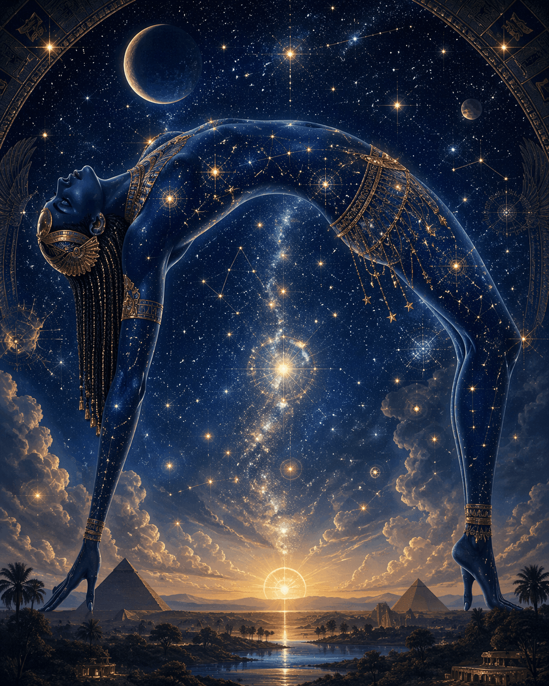 Nuit- The Egyptian sky goddess