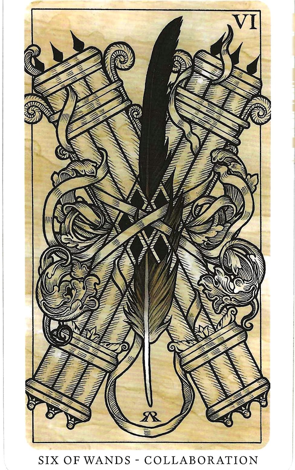 Daily Western Hermetic Tarot card comparisons critique. This month: Medieval Feathers  Tarot and Thoth.