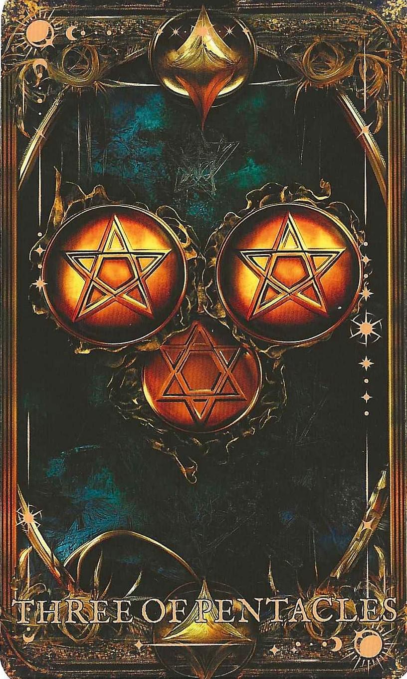 The Arcane Tarot- Three of Pentacles