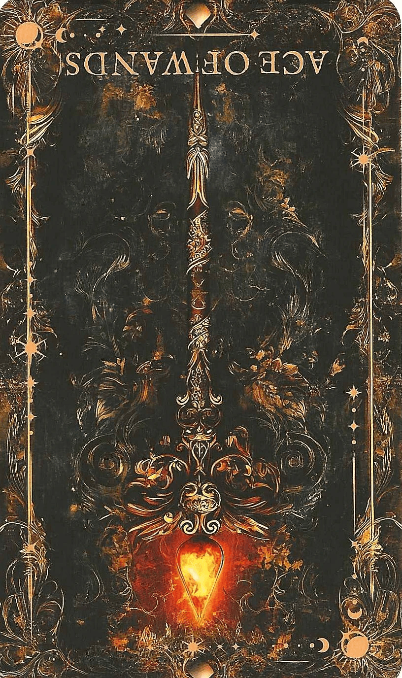 Arcane Tarot- Ace of Wands-reversed