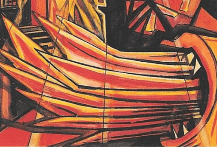 Peh=the god of destruction Thoth Tarot Tower imagery