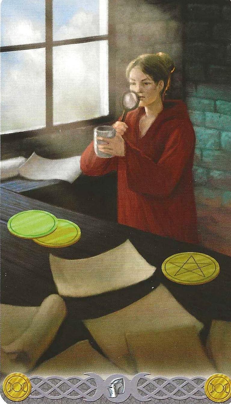 Page of Pentacles-Triple Goddess Tarot