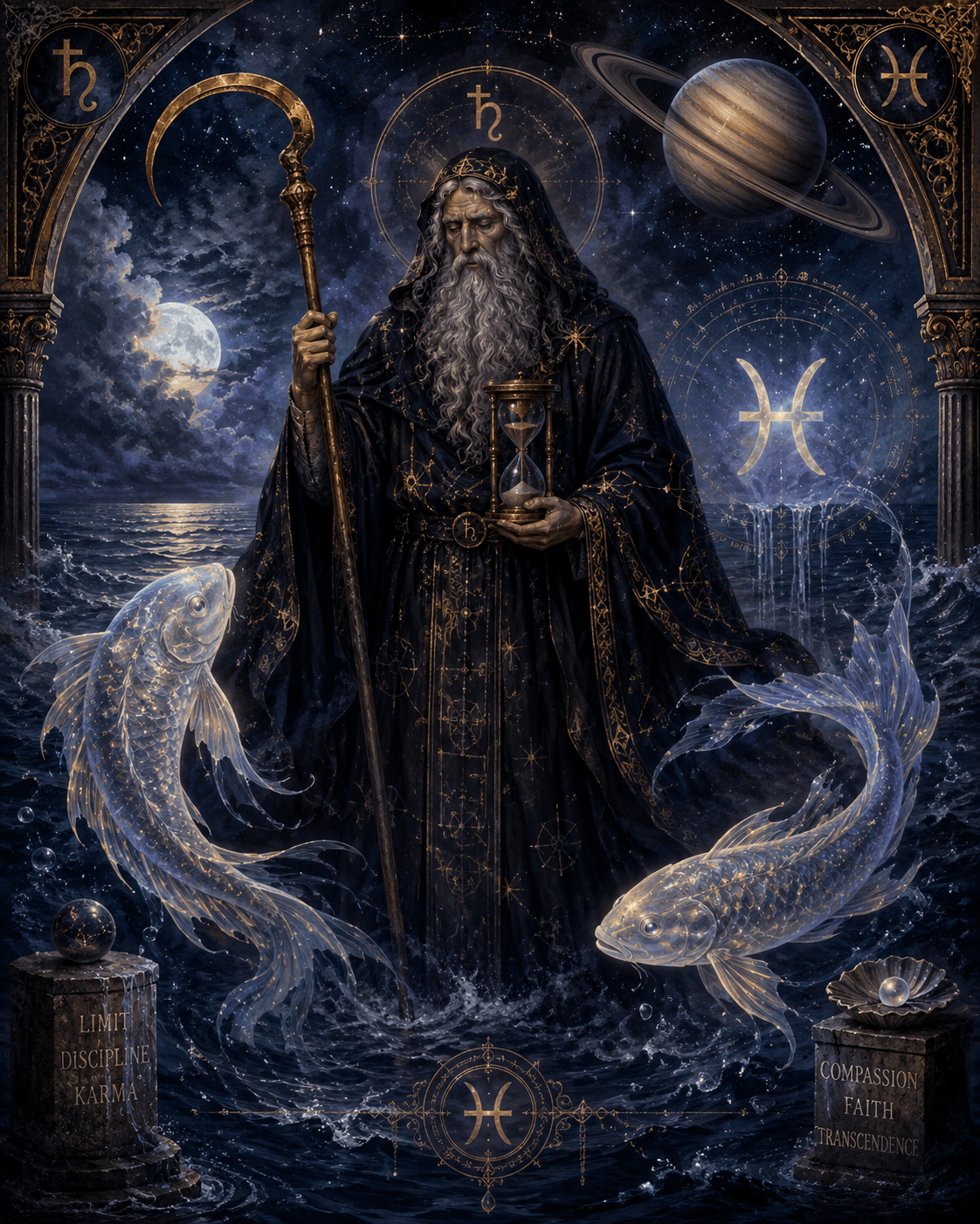 Saturn in Pisces -Astrological imagery