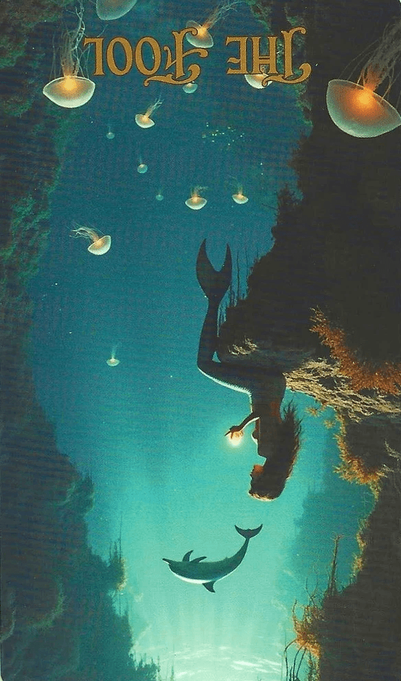 The Ocean Tarot- 0-The Fool reversed imagery